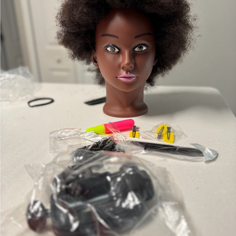 Styling Mannequin Head with Accessories